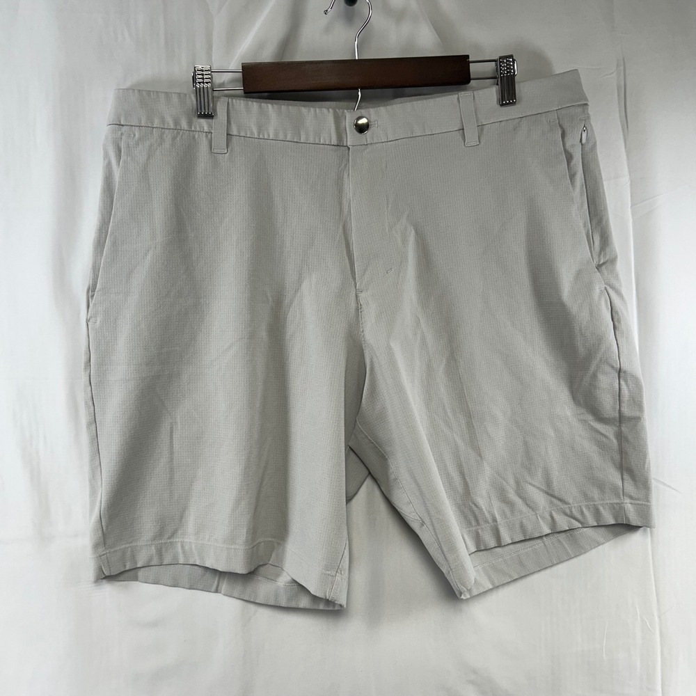 Lululemon Commission Golf Shorts Mens 38 Grey Textured Performance